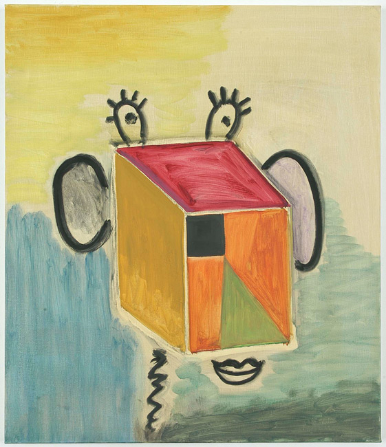 Ansel Krut 'Box Head' oil on canvas, 70×60cm (27.6"×23.6") 2006, photo by Andy Keate