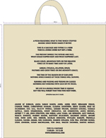 Time is a Sausage (A Show of Shows) bespoke cotton tote bag