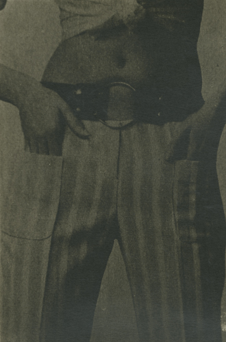 Sharon Kivland 'Les ceintures 2 (the belts/waists)' unique silverprint photograph from a continuing series, 23×15cm/frame 42.5×31.5cm 2012