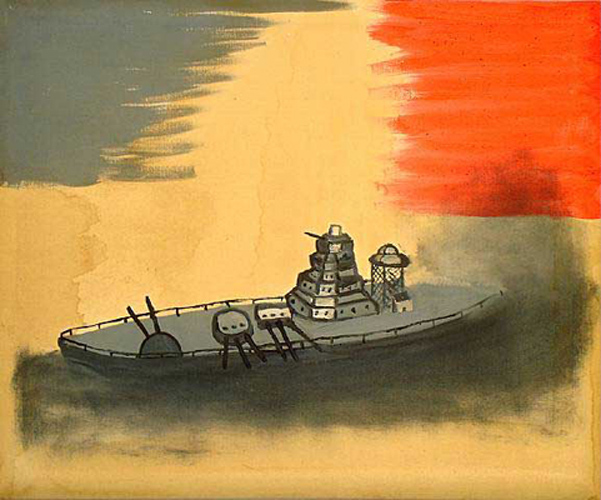 Walter Swennen 'Cruiser' oil on canvas (50×60cm/19.6"×23.6") 2004