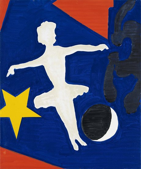 Walter Swennen 'Star' oil on linen (50&times;60cm/23.5"&times;19.5") 2010, photo by Andy Keate.