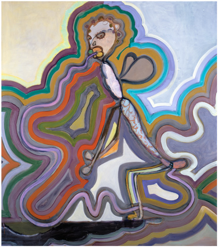 Ansel Krut 'Huge Self–Digesting Fly' (188×166cm/74"×65.5") oil on canvas 2004, courtesy domobaal (private collection, USA)