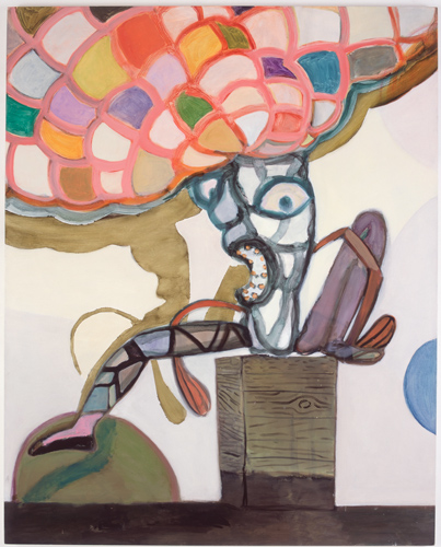 Ansel Krut 'Peanut with Bulging Head' (122×152cm/48"×59.8") oil on canvas 2004, photo by Andy Keate, courtesy domobaal (David Roberts Collection, London)