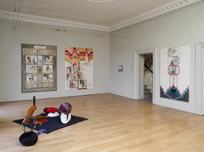 Emma Talbot 'Step Inside Love' installation view, photograph by Andy Keate