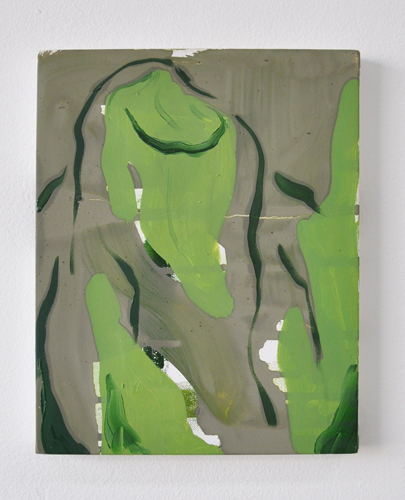 Damien Flood 'Stack' oil on cotton, 24×18cm, 2013