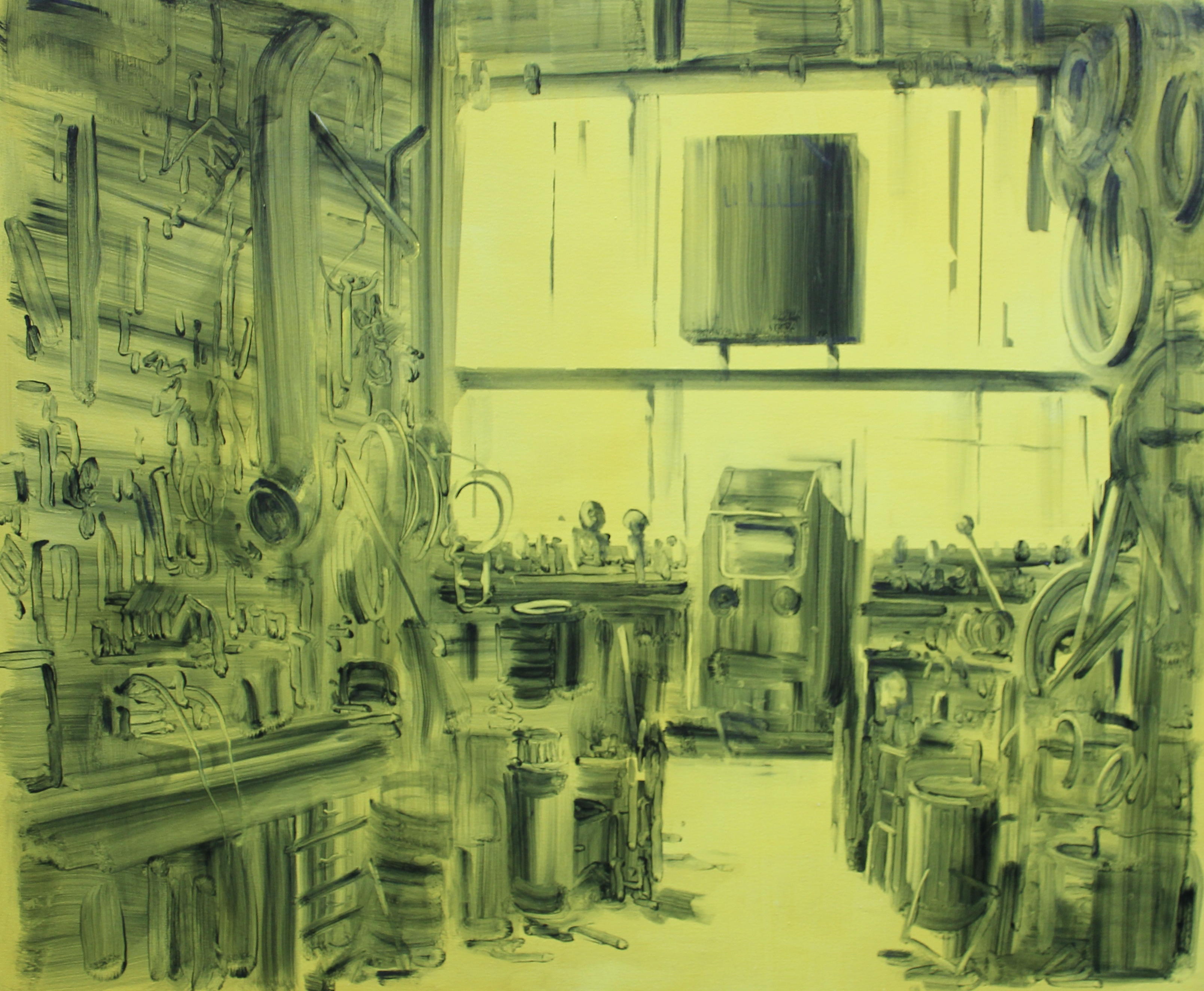 Graham Crowley 'Light Fiction 2' oil on canvas 110×132cm, 2024