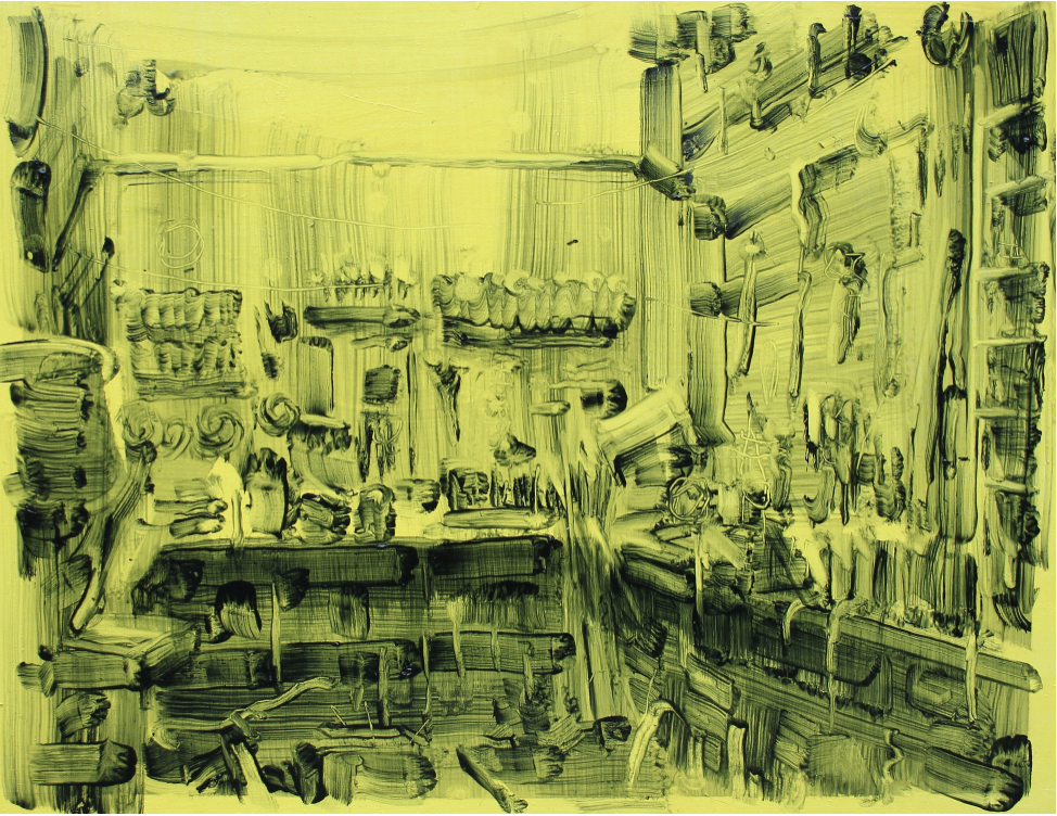 Graham Crowley 'Light Fiction 3' oil on board, 38.5×50cm, 2024