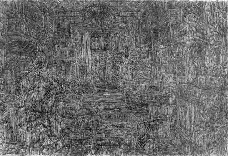 Jeffrey TY Lee 'Untitled (web 1)' ink on paper, 50×70cm, 2006.